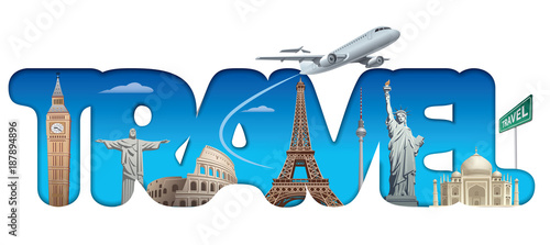  cruise and travel text sign