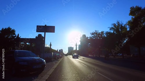 Driving trough Berlin heading toward Ernst-Reuter-Platz photo