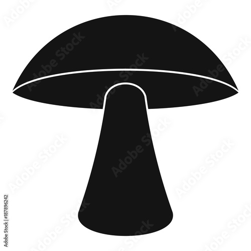 Birch mushroom icon, simple style