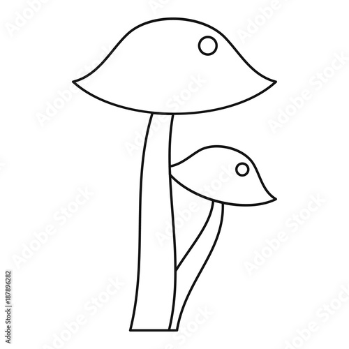 Honey fungus icon, outline style