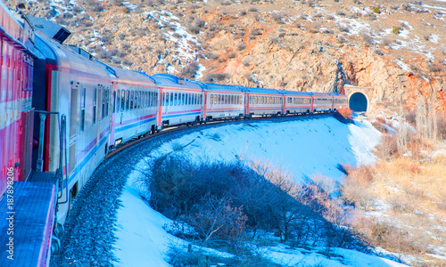Photos Detail of train wagons of the (Diesel Train) East express between Ankara and Kar