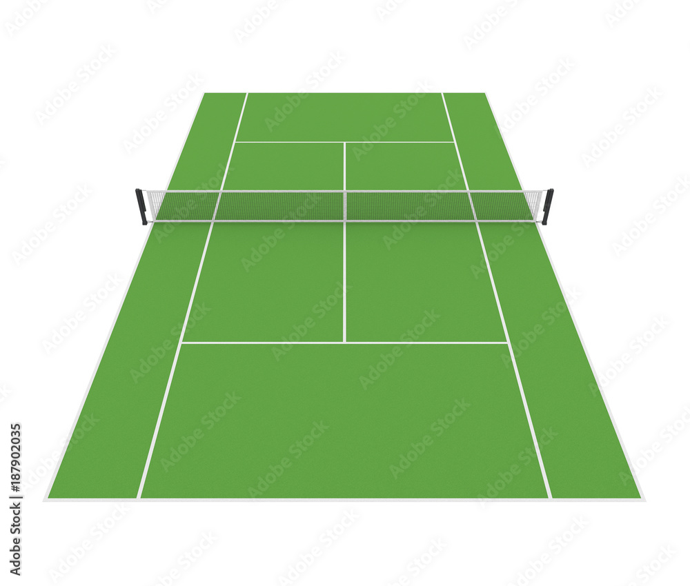 Fototapeta premium Tennis Court Isolated