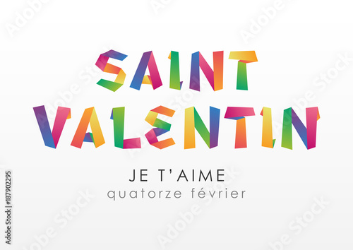 Carte de la Saint Valentin