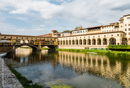 Famous Ponte Vecchio bridge in Florence, Italy