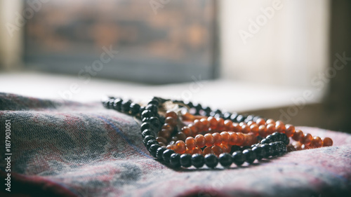 Prayer Beads Inside The Mosque photo