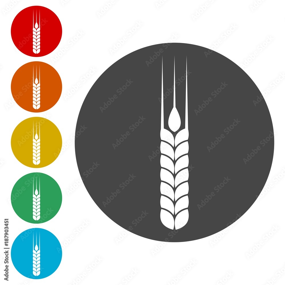 Wheat logo, Ears of Wheat Icon Wheat logo, Ears of Wheat Icon