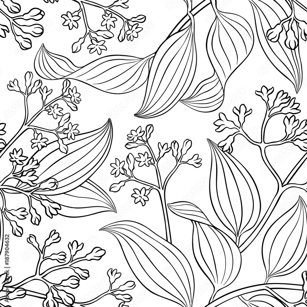 Fototapeta premium cinnamon seamless pattern