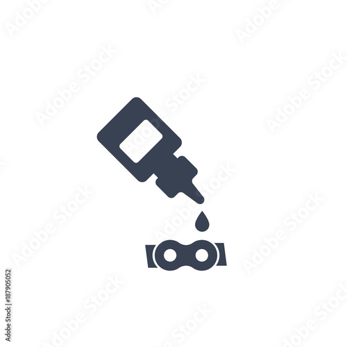 lubricant, oil for bike chain icon