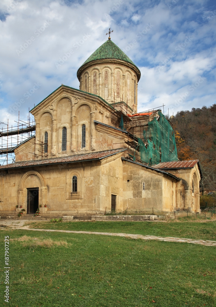 Cathedral of Nativity of the Virgin Mary at Gelati Monastery of Theotokos near Kutaisi. Imereti Province. Georgia