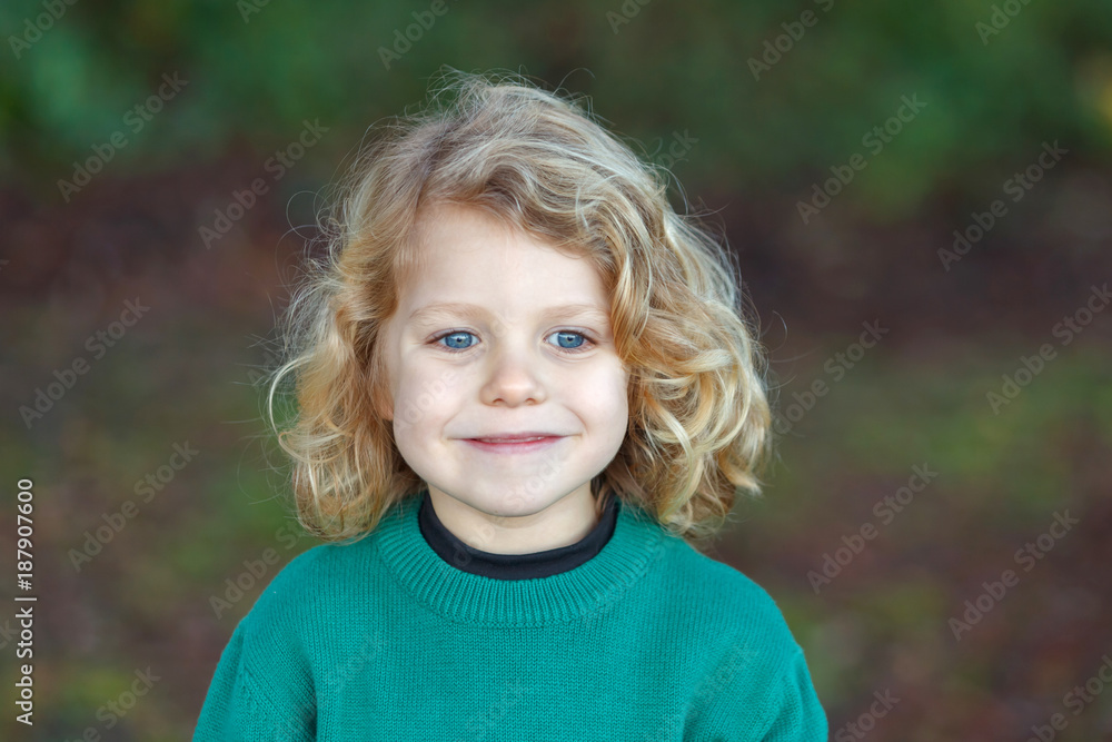 Small child enjoying of a sunny day Small child enjoying of a sunny day