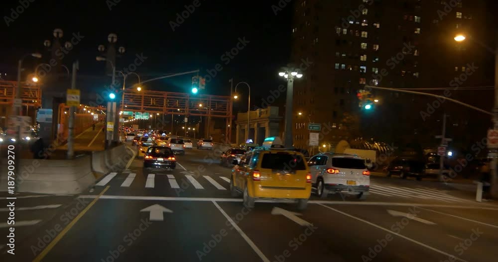 Video of bridge at night from a car Video of bridge at night from a car