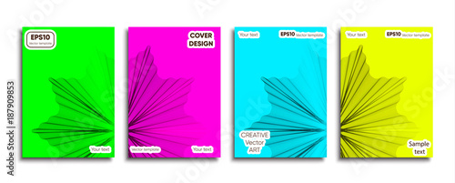 Creative colored cover. Cover desig