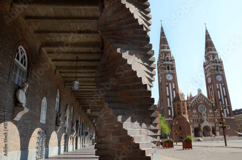 Downtown of Szeged Hungary