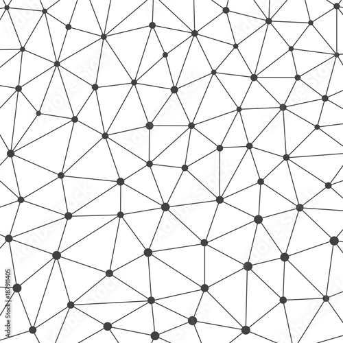 Polygonal Background, Abstract Geometric Shape, communication network
