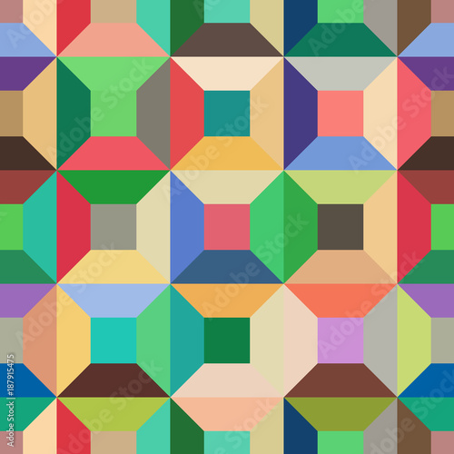 seamless vector background with abstract shapes