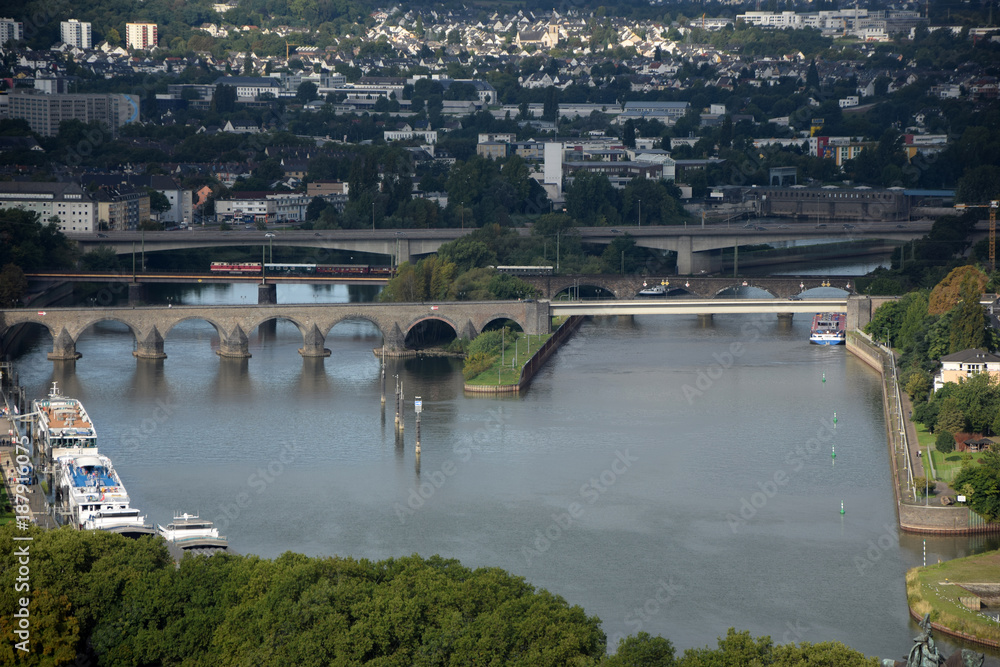 Naklejka premium Mosel bei Koblenz