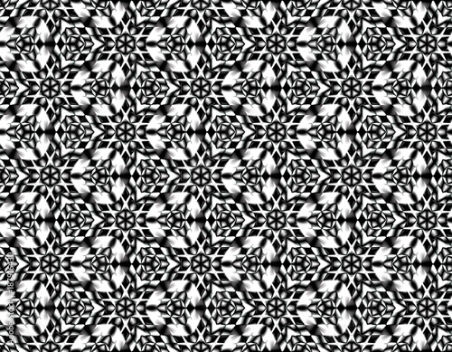 Winter seamless illusion of the stars with contrasting elements
