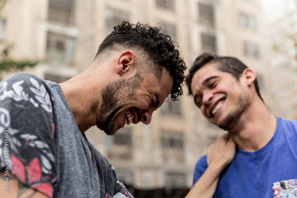 Gay Couple Smiling Gay Couple Smiling