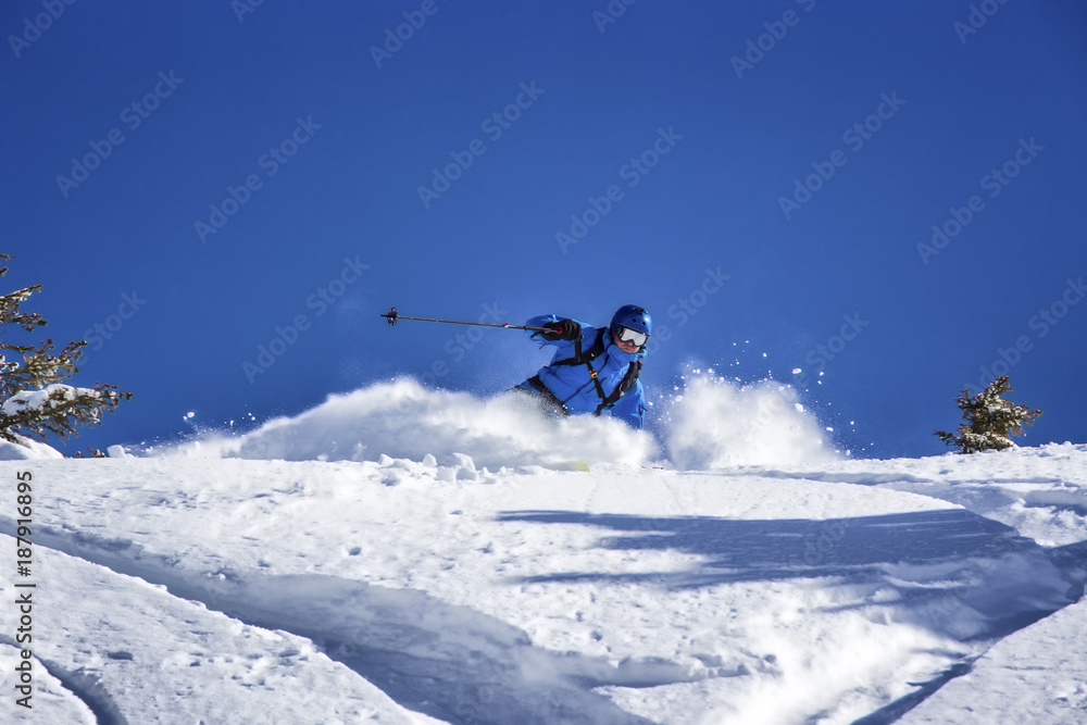 joy of freeride skiing