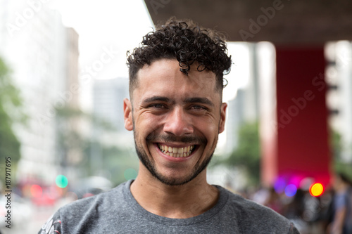 Potrait of Brazilian Gay Man Smiling photo
