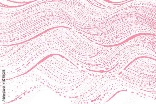 Natural soap texture. Alluring bright pink foam trace background. Artistic vibrant soap suds. Cleanliness, cleanness, purity concept. Vector illustration.