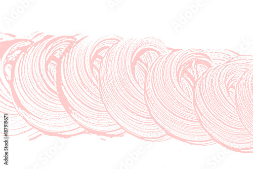 Natural soap texture. Amazing millenial pink foam trace background. Artistic majestic soap suds. Cleanliness, cleanness, purity concept. Vector illustration.