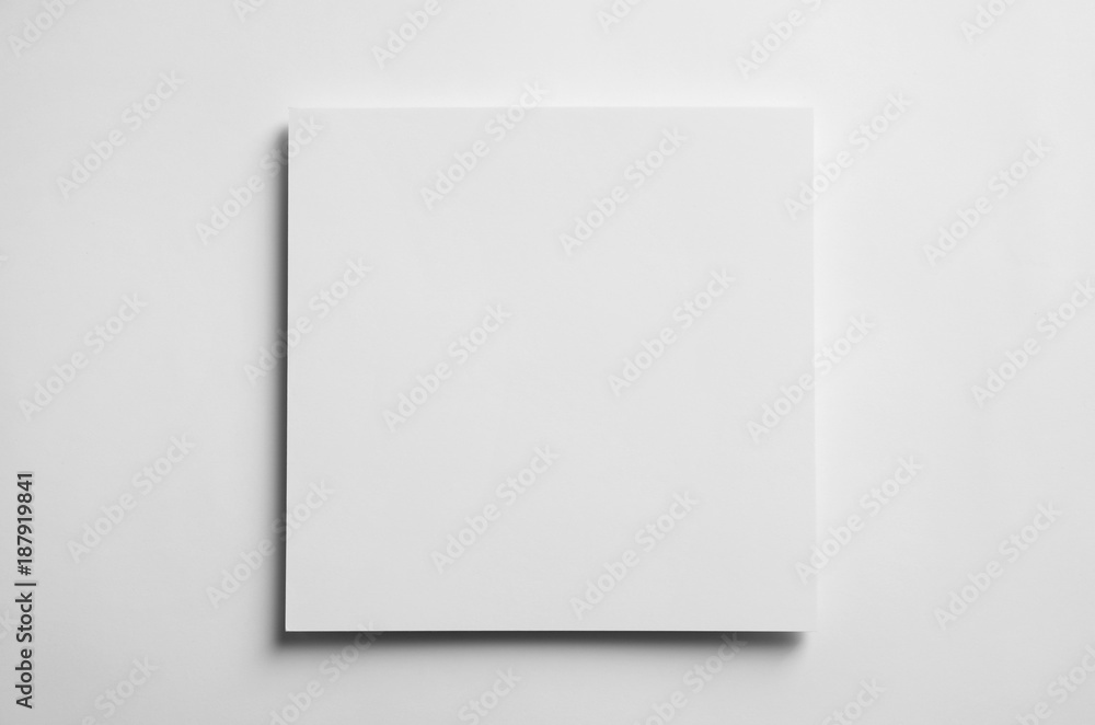 Blank sheet of paper on white background. Mock up for design Blank sheet of paper on white background. Mock up for design