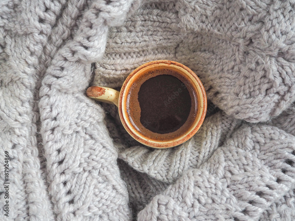 A Cup of coffee and knit a sweater. Comfort on cold days.
A Cup of coffee and knit a sweater. Comfort on cold days.