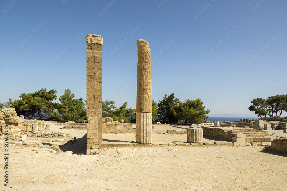 Kameiros ancient city, Rhodes, Dodecanese, Greece