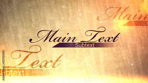 Wood & Particles Title