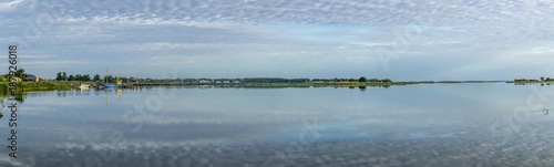 scenic landscape at backwater of baltic sea in Benz  Usedom