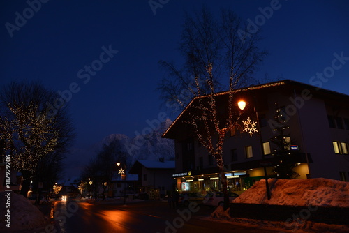 Winternacht in Lermoos Bezirk Reutte - Tirol 