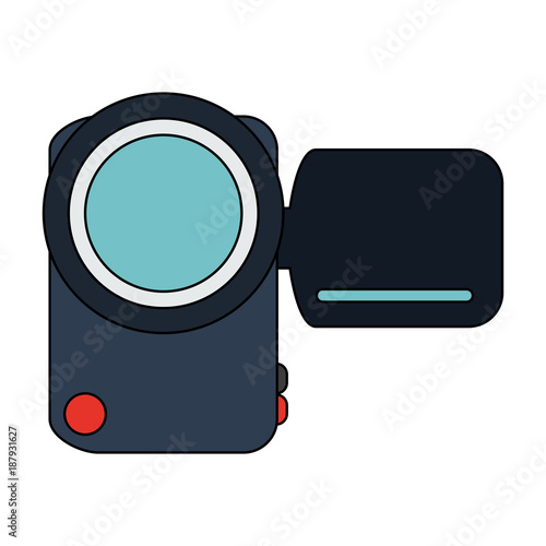 Digital videocamera technology icon vector illustration graphic design