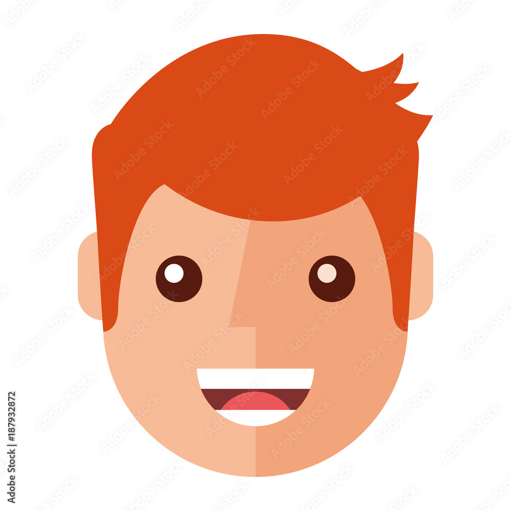 young man happy avatar character vector illustration design young man happy avatar character vector illustration design