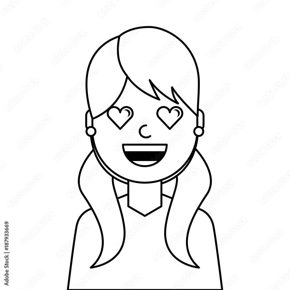lovely young woman avatar character vector illustration design lovely young woman avatar character vector illustration design