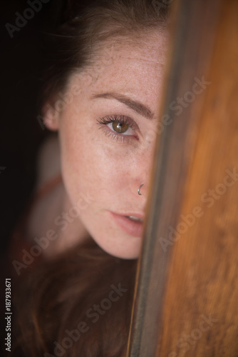 Portrait of a British young female model