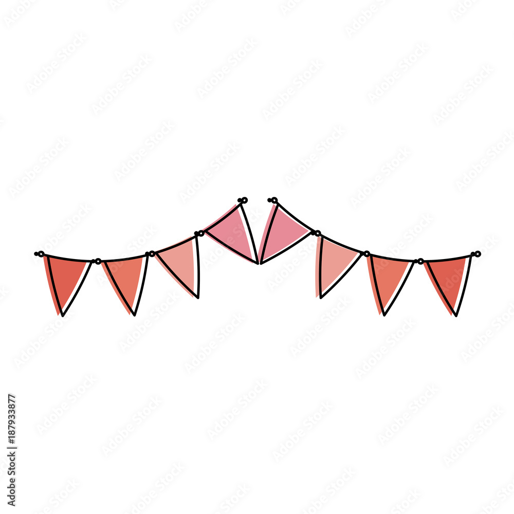 Obraz premium party garland decorative icon