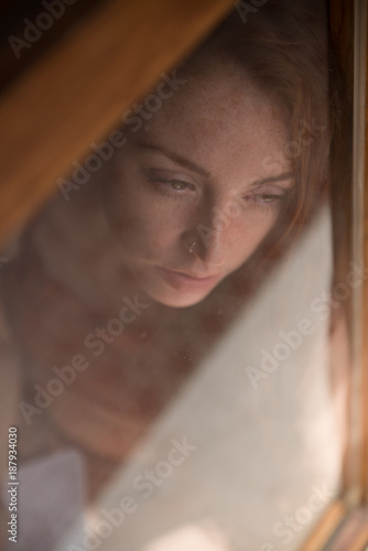 Portrait of a British young female model