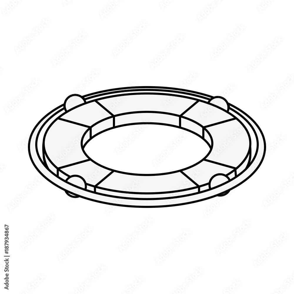 Lifesaver float symbol icon vector illustration graphic design