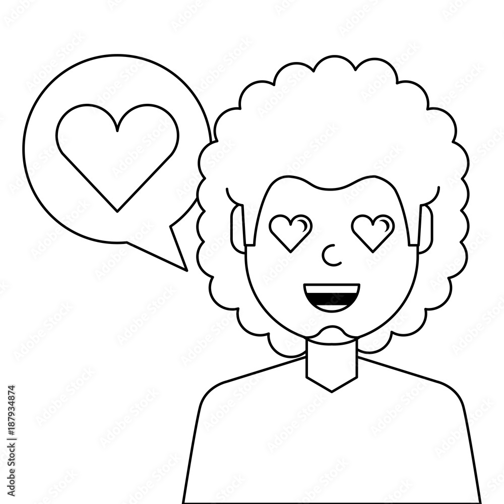 lovely young man with heart avatar character vector illustration design lovely young man with heart avatar character vector illustration design