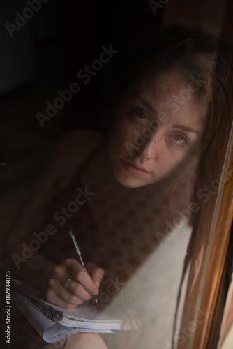 Portrait of a British young female model