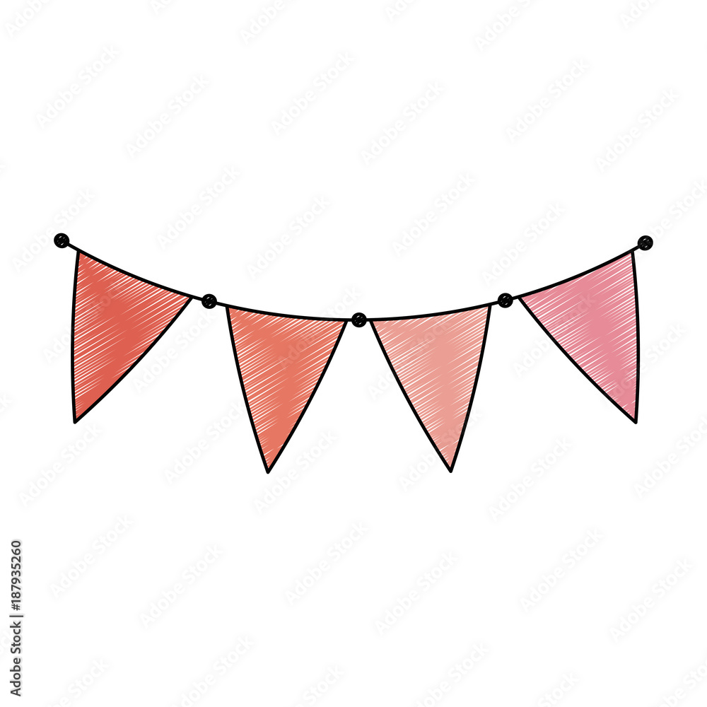 party garland decorative icon party garland decorative icon