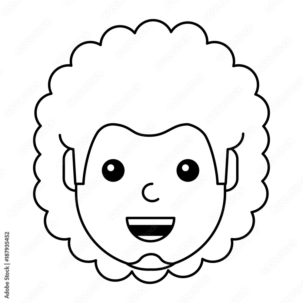 young man happy avatar character vector illustration design young man happy avatar character vector illustration design