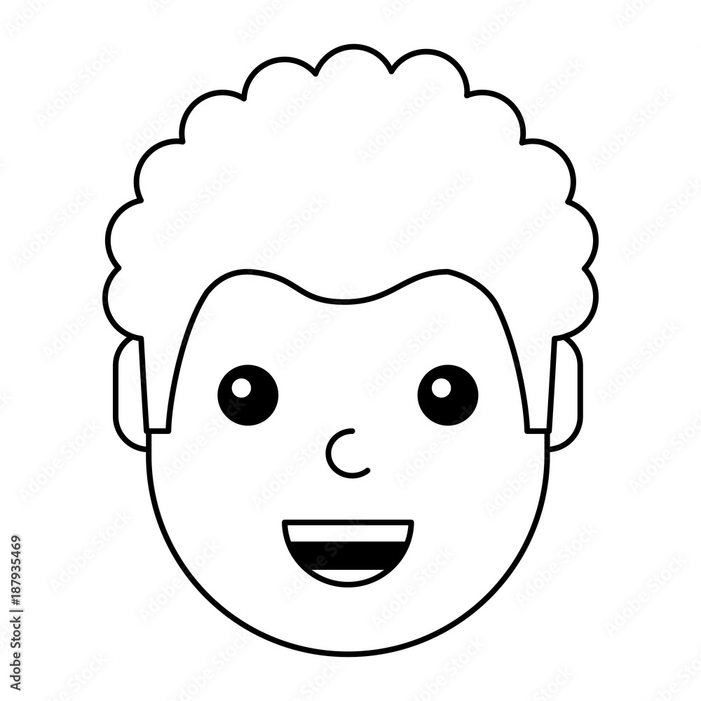 young man happy avatar character vector illustration design young man happy avatar character vector illustration design