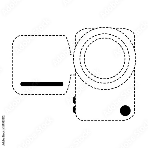 Digital videocamera technology icon vector illustration graphic design