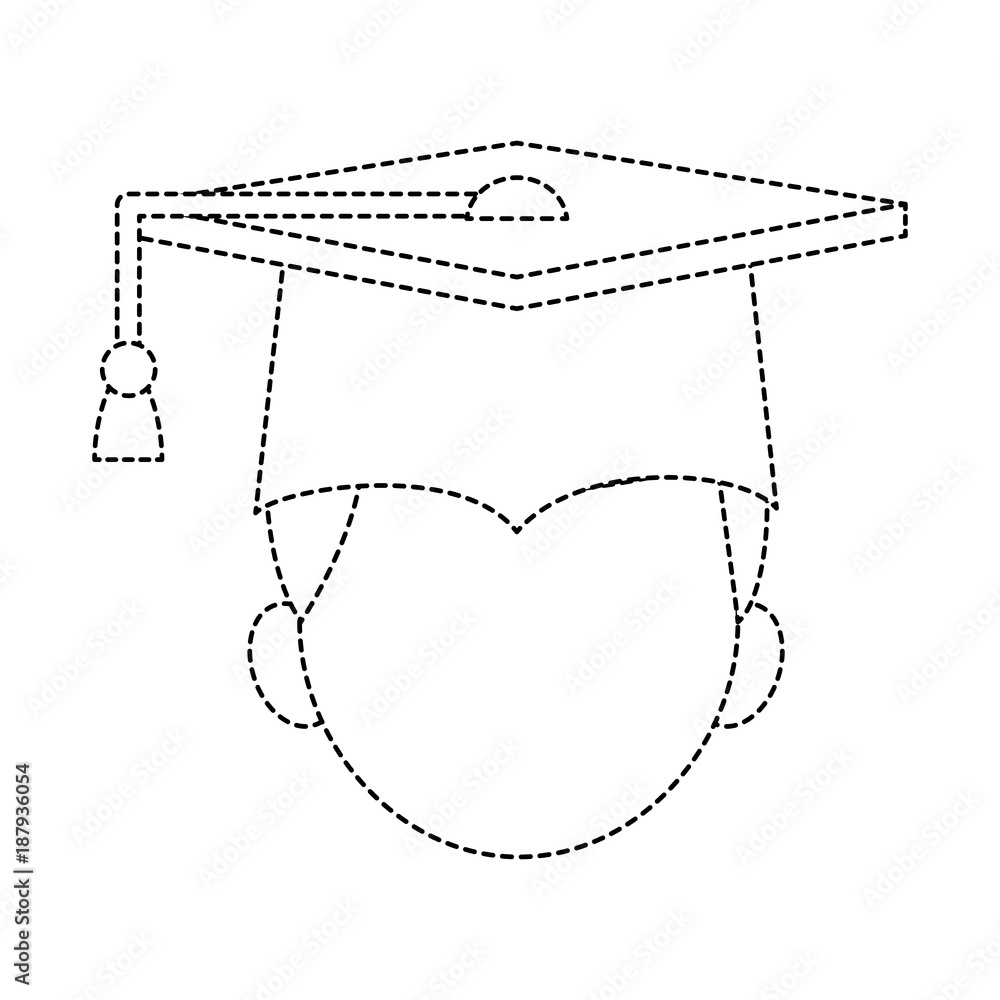 Graduation hat symbol icon vector illustration graphic design Graduation hat symbol icon vector illustration graphic design