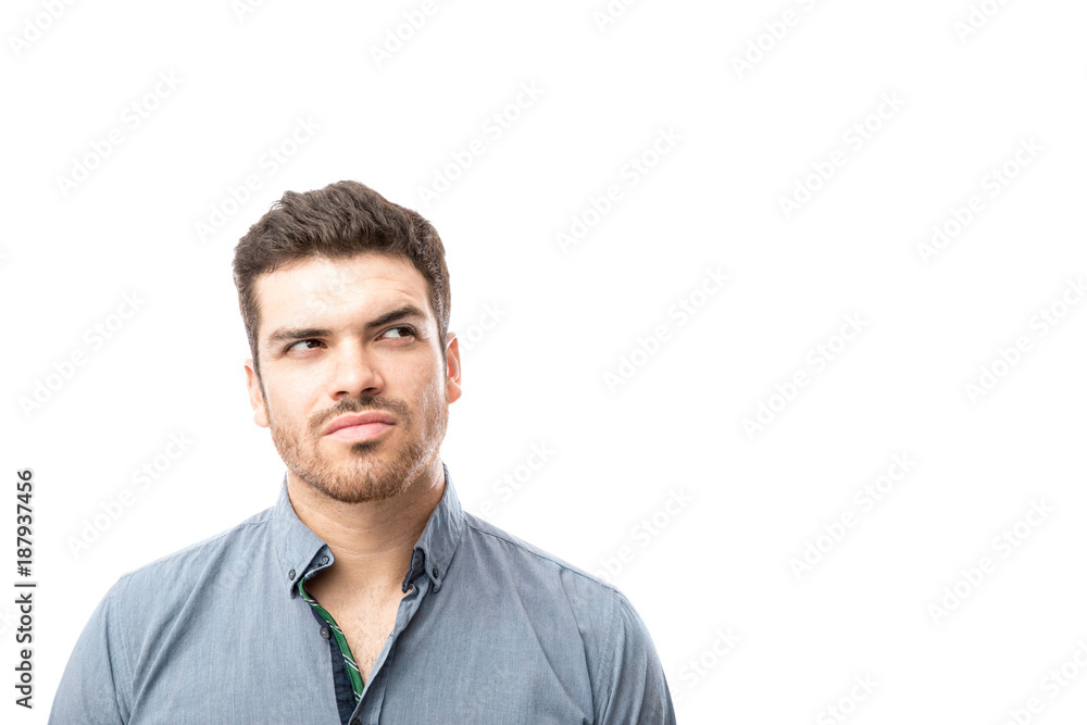 Handsome man with a new idea Handsome man with a new idea