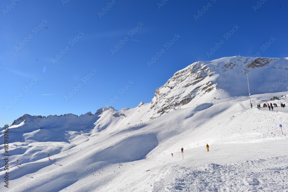 Obraz premium Skigebiet Zugspitzplatt 