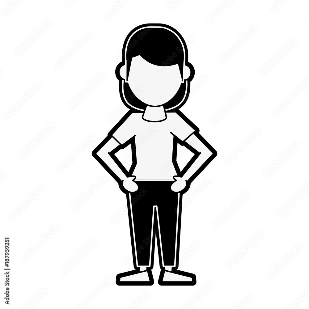Woman avatar cartoon icon vector illustration graphic design