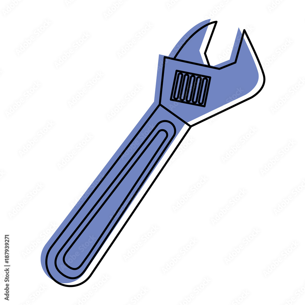 wrench tool repair construction equipment icon vector illustration wrench tool repair construction equipment icon vector illustration